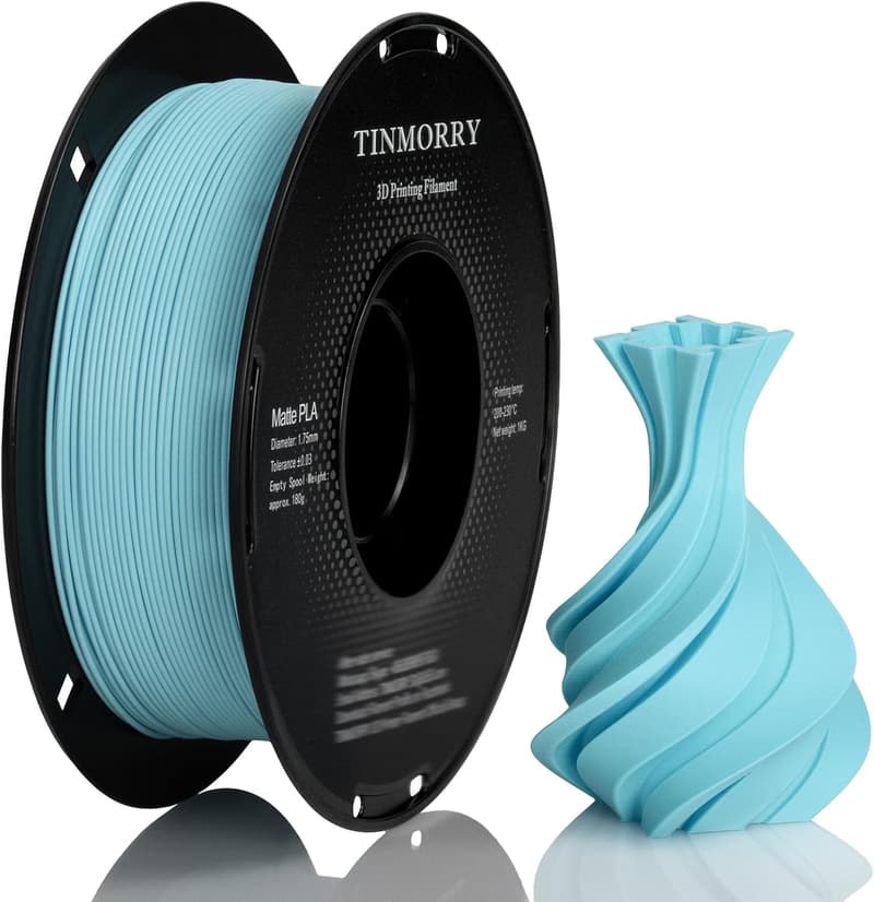 Bambu Lab互換マットPLAフィラメント1.75mm 1Kg（ライトブルー）