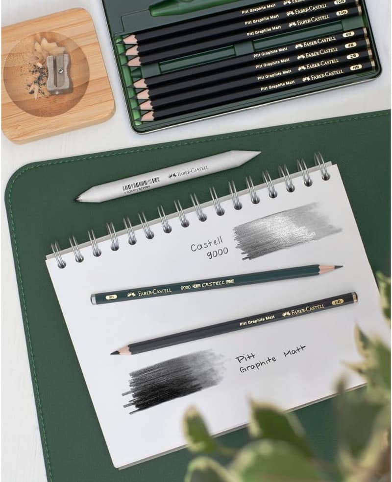 グラファイトスケッチセット11点 - Faber-Castell Pittマット鉛筆セット【日本正規品】