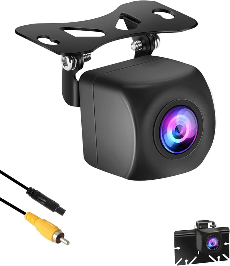 Jansite AHD 720P バックカメラ 100万画素 超小型 CCDセンサー 暗視機能付き 140°超広角 日本語説明書付き