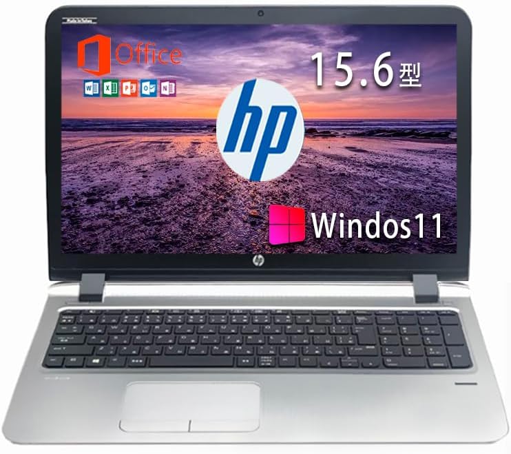 整備済み HP ProBook 450 G3 15.6インチ ノートパソコン Win11・Office 2019搭載・第六世代CPU・8GBメモリ・128GB SSD