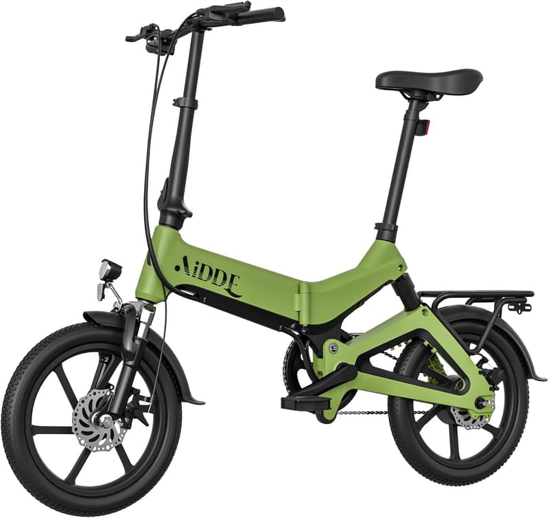 2024新仕様 AiDDE 電動アシスト折りたたみ自転車 16インチ 最大走行距離100㎞