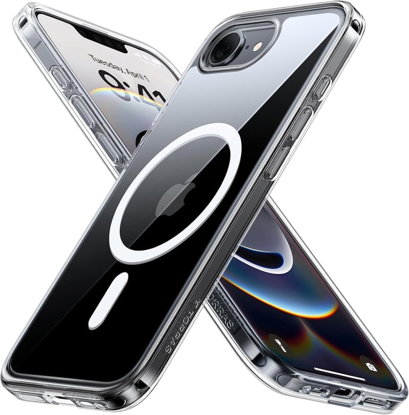 iPhone 16e用マグセーフ対応透明ケース【耐衝撃・指紋防止・MIL規格】