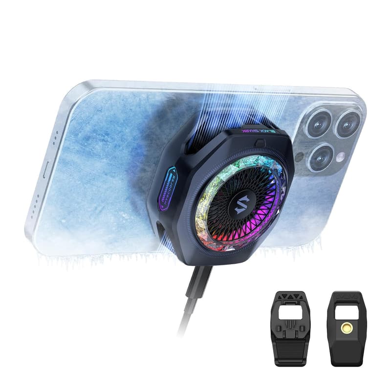 ゲーミングスマホクーラー ブラックシャーク 5 Pro|RGB LED・APP制御・着脱式グリップ|iPhone MagSafe/iPad/Android対応