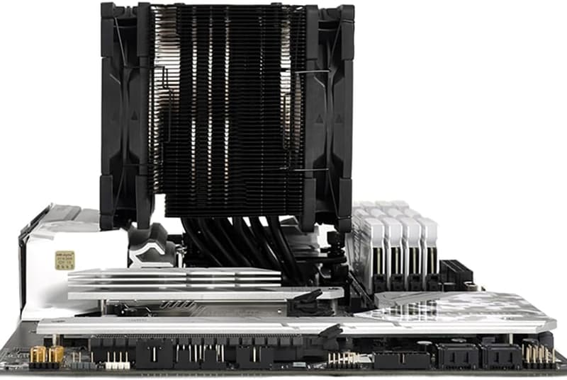 MUGEN6 BLACK EDITION サイドフロー型CPUクーラー デュアルファン 6mmヒートパイプ付き