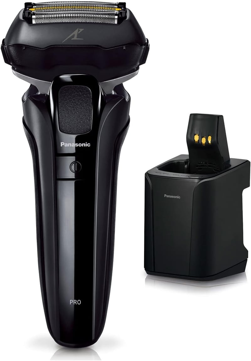 全自動洗浄充電器付きパナソニック メンズシェーバー5枚刃 ES-LV7W-K