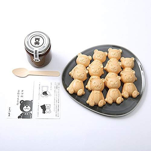 手作りクマのもなか（5個入り）ギフトボックス入り / 和菓子