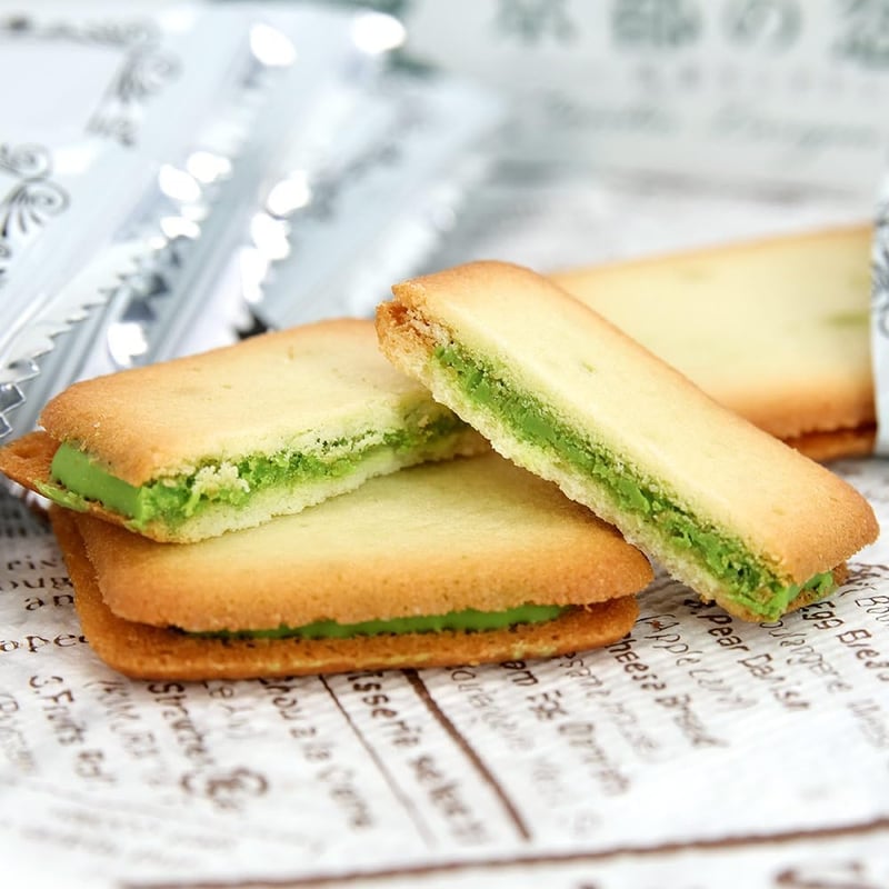 抹茶ラングドシャ 12個 - 京都の恋人の味