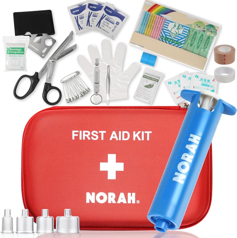 登山用救急セット 21点セット ファーストエイド パウチ型 NORAH