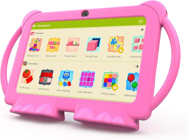 キッズ向け耐衝撃Android 12タブレット 32GB 7インチデュアルカメラ