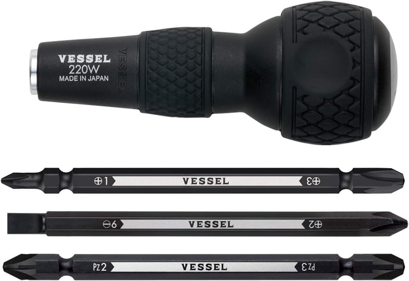 ボールグリップ差替ドライバーセット 220W-3【VESSEL】