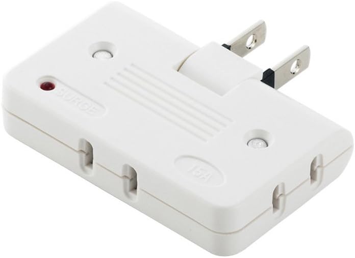 雷サージ防止付きバッファロー電源タップトリプルホワイト BSTAPD02WH