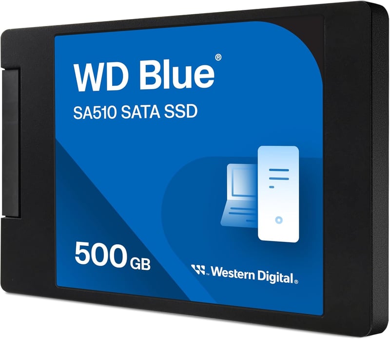 WD Blue 500GB SATA SSD 内蔵タイプ (最大読取560MB/s・最大書込510MB/s)
