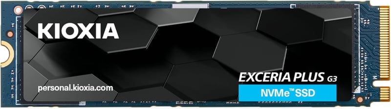 1TB NVMe M.2 PCIe Gen 4.0内蔵SSD - KIOXIA EXCERIA PLUS G3 (最大読込5,000MB/s)【国内正規代理店保証】