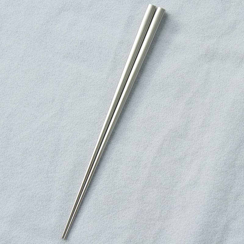 18-8ステンレス製 楽しめる艶消し箸 22cm 食洗機対応 日本製
