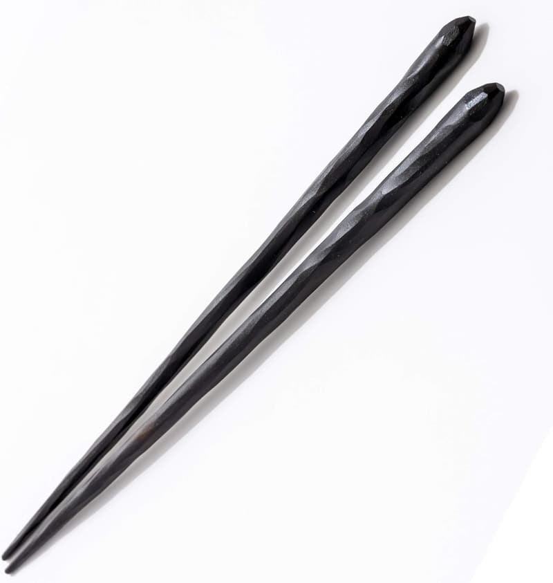 手彫り黒檀の大江戸唐木箸 23.5cm (1膳)