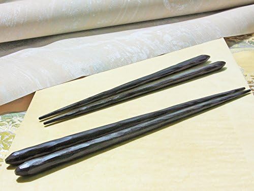 手彫り黒檀の大江戸唐木箸 23.5cm (1膳)