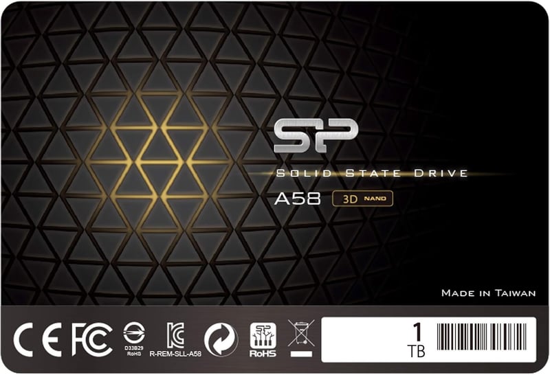 1TB SSD シリコンパワー A58 2.5インチ SATA III SLCキャッシュブースト