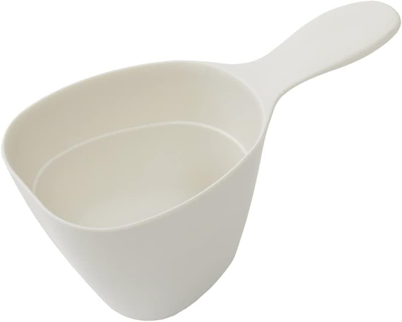 お米計量カップ 180ml 食洗機対応 ホワイト 目盛り付き