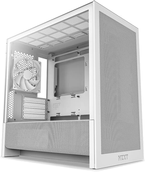 NZXT H3 Flow ホワイト Micro-ATXミドルタワーPCケース