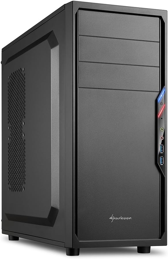 ミドルタワーPCケース Sharkoon VS4-Vシリーズ ブラック ATX/MicroATX対応