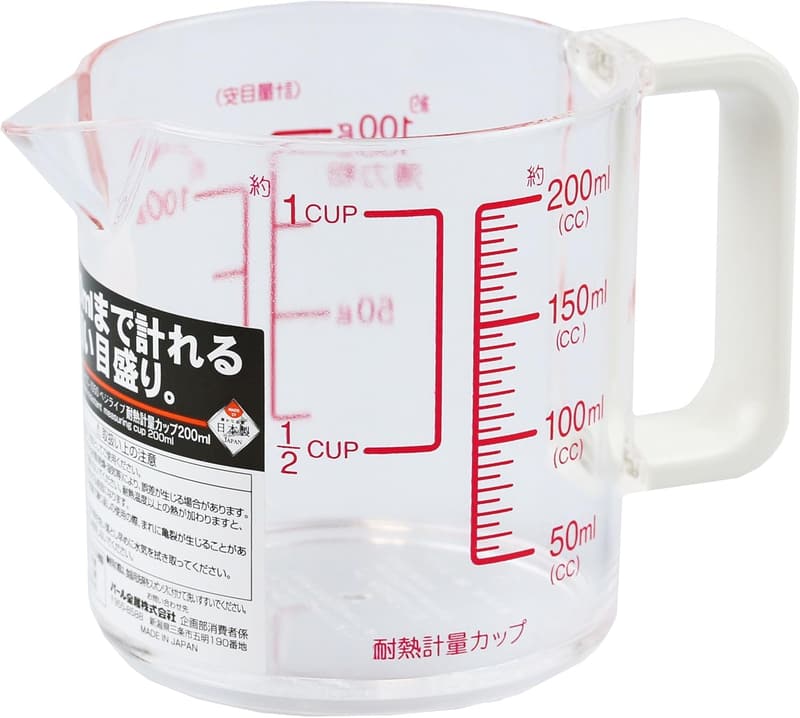 耐熱日本製 200ml パール金属計量カップ 燕三条製