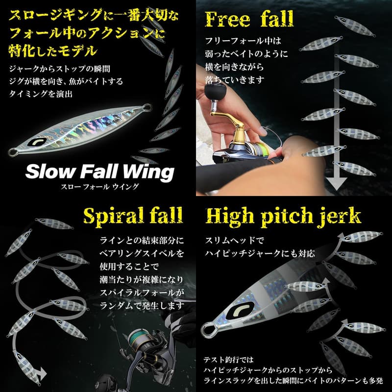 スロージギング用ジグ BAKSTORM 選べる個数（単品・複数セット） 100g〜300g 青物対応