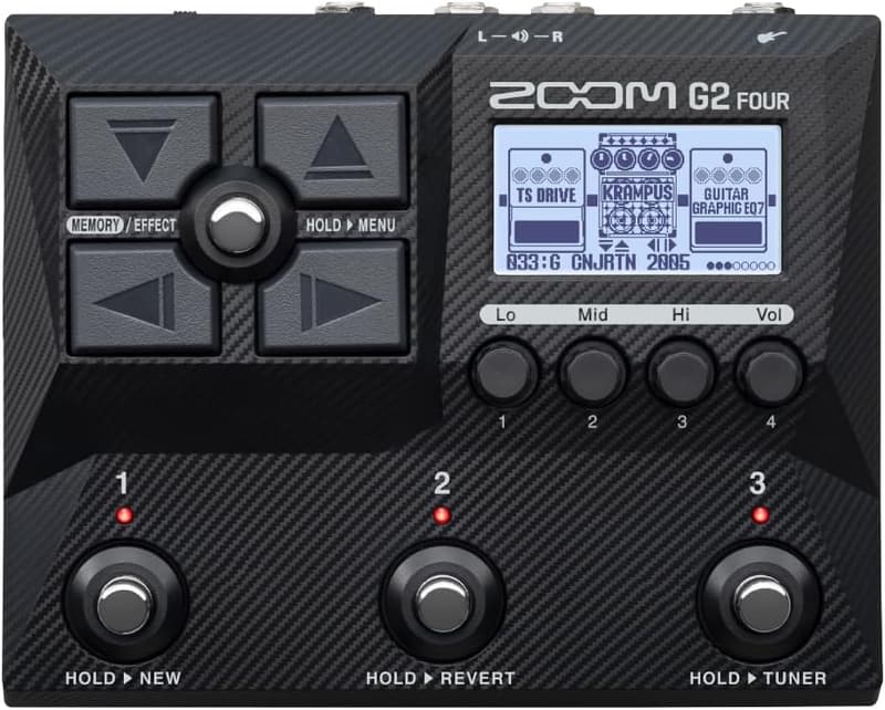 ギターエフェクター ZOOM G2 FOUR ブラック マルチレイヤーIR機能搭載