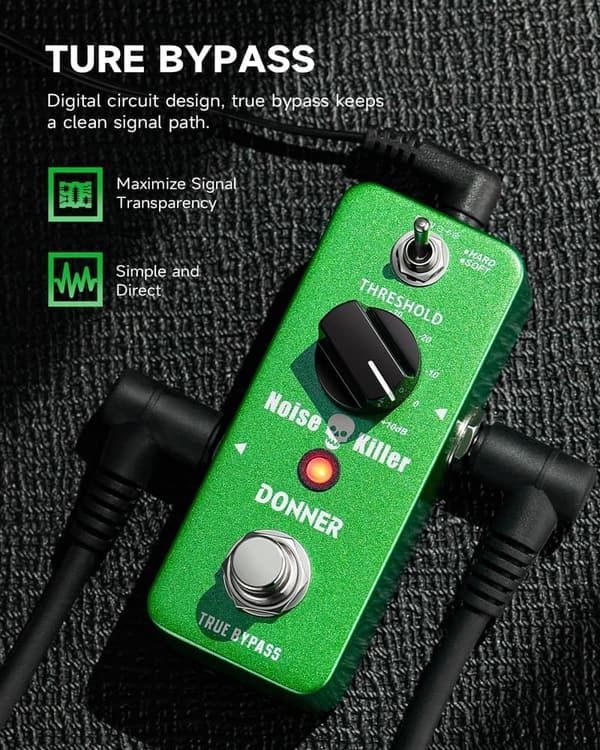ギター用ノイズゲートエフェクター ペダル 2モード Noise Killer