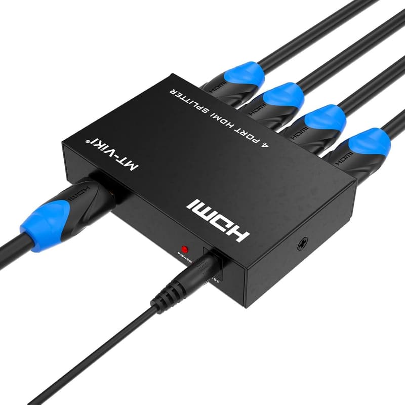 4K対応 HDMIスプリッター 1入力4出力 HDCP解除 4ポート同時出力 PS5/Xbox/DVD対応