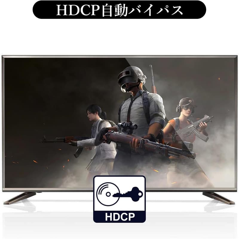 4K対応 HDMIスプリッター 1入力4出力 HDCP解除 4ポート同時出力 PS5/Xbox/DVD対応