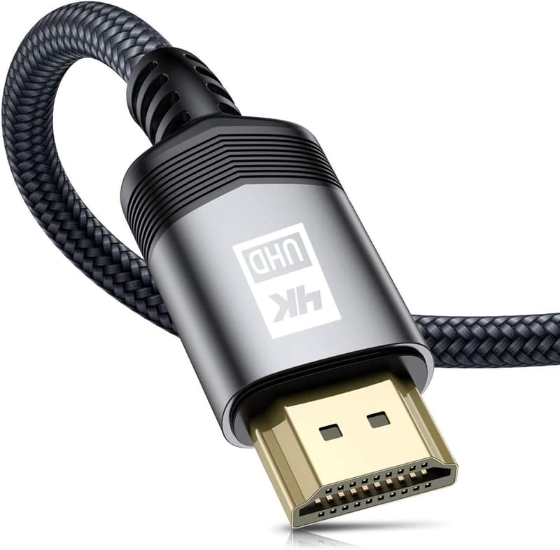 4K対応 HDMIケーブル 1m ハイスピード HDMI 2.0規格 18Gbps (グレー)