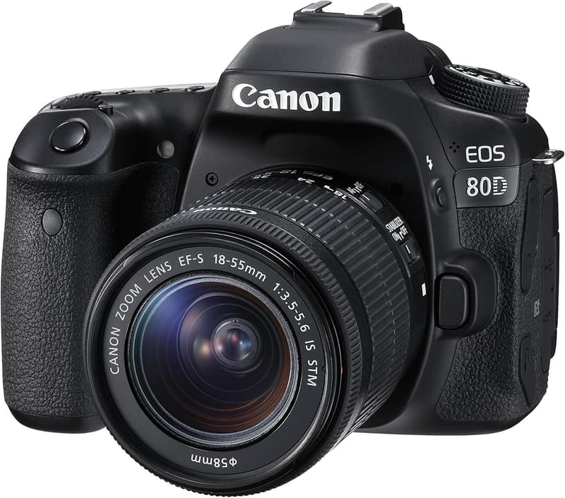 Canon デジタル一眼レフカメラ EOS 80D レンズキット EF-S18-55mm F3.5-5.6付き