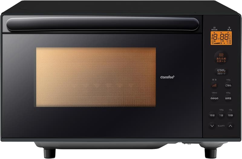 一人暮らし向け 17L 縦開き電子レンジ 単機能 ブラック CF-EX201-BK【メーカー保証2年】
