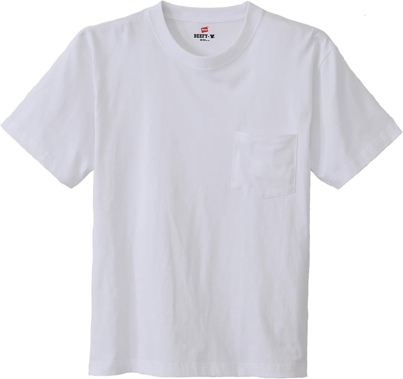 ビーフィーポケットTシャツ メンズ 半袖 綿100% タグレス H5190