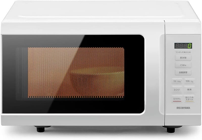 アイリスオーヤマ 単機能電子レンジ 18L フラットテーブル ホワイト