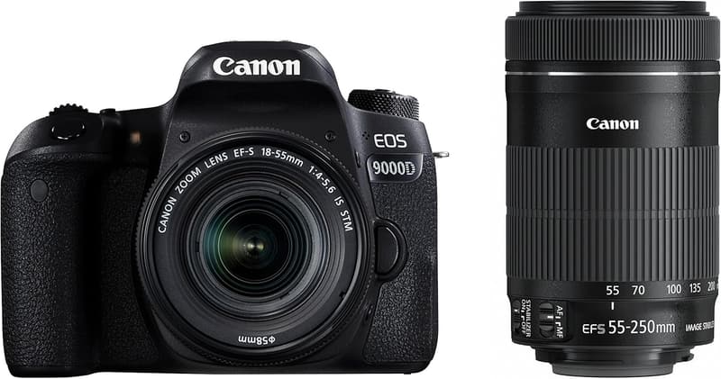 Canon EOS 9000D ダブルズームキット デジタル一眼レフカメラ EF-S18-55mm/EF-S55-250mm