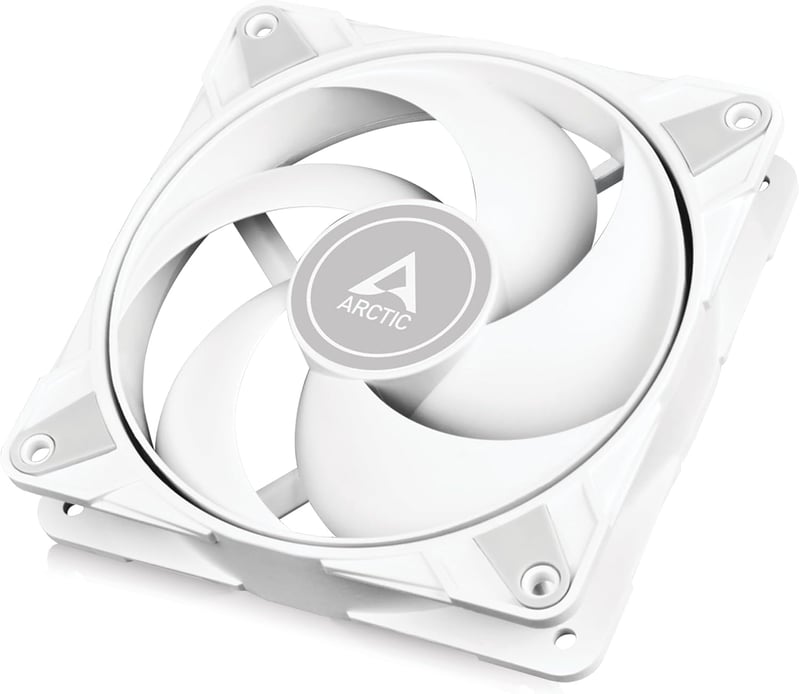 12cm角25mm厚ケースファン「P12 MAX WHITE」200~3,300 rpm