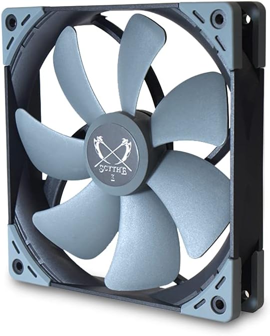 高密度密閉型FDB採用 防振ラバー搭載 KAZE FLEX 140 SQUARE PWMファン 1200rpm