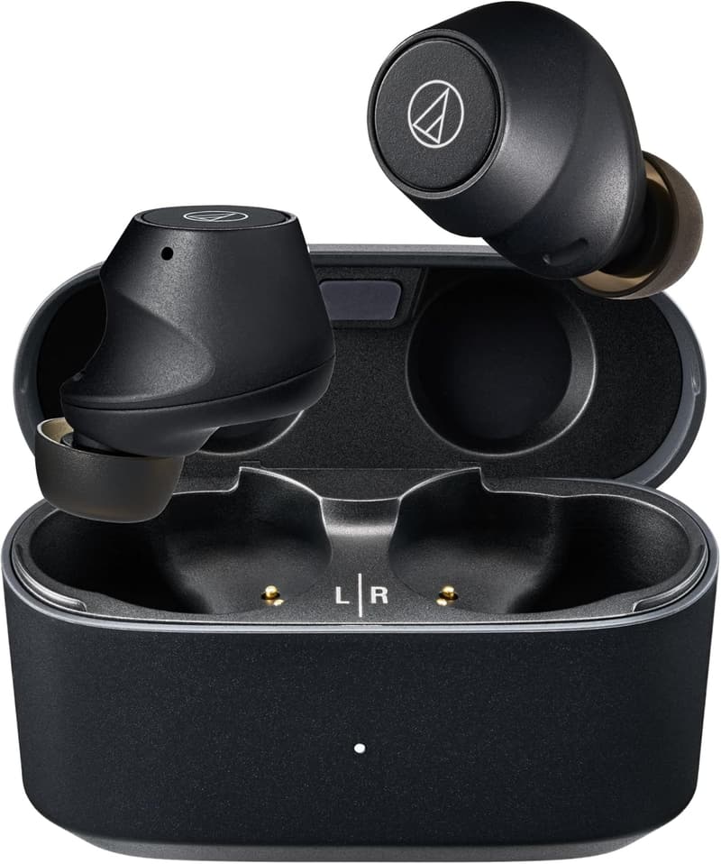 オーディオテクニカ ワイヤレスイヤホン ATH-CKS30TW+ 忘れ防止機能付き ノイズキャンセリング ブラック