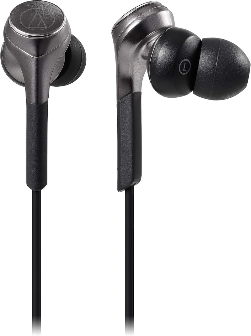 重低音ワイヤレスイヤホン「オーディオテクニカ ATH-CKS660XBT GM」 Bluetooth接続 マイク付き ガンメタリック