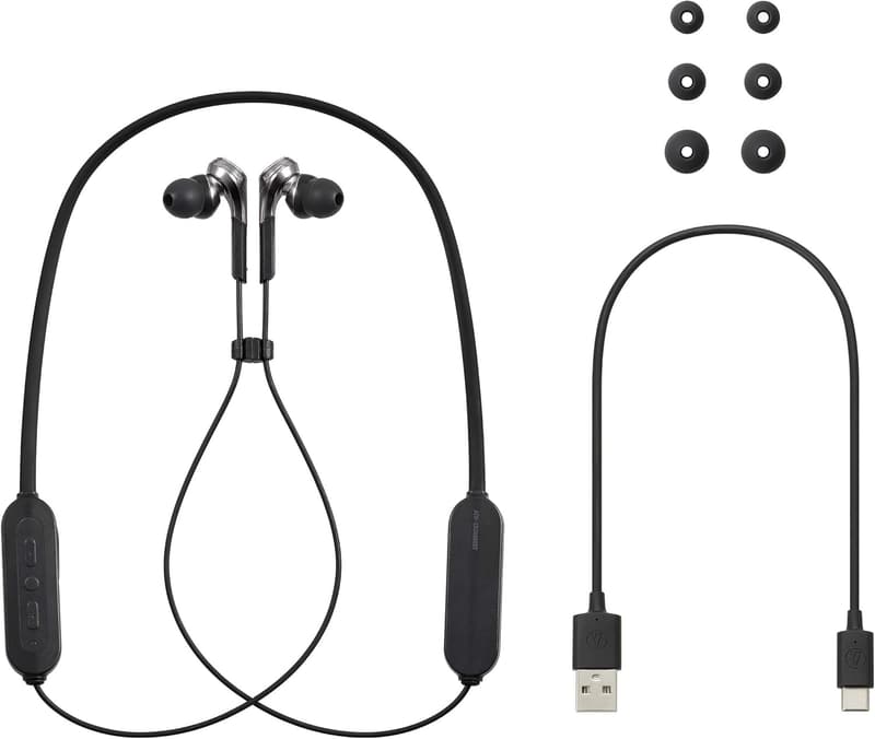 重低音ワイヤレスイヤホン「オーディオテクニカ ATH-CKS660XBT GM」 Bluetooth接続 マイク付き ガンメタリック