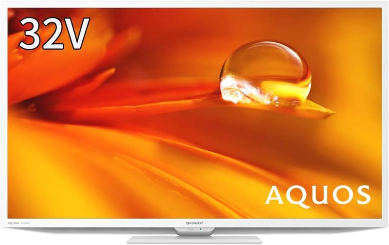 ハイビジョン対応 32V型液晶テレビ AQUOS 2021年モデル ホワイト HDD裏番組録画可