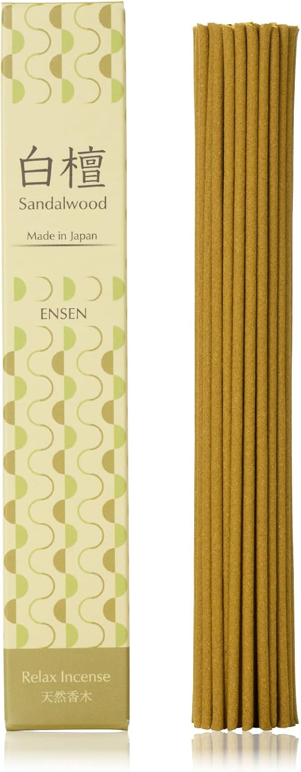 老山白檀100％使用線香約60本入｜日本製 お寺の香り【浄化用】