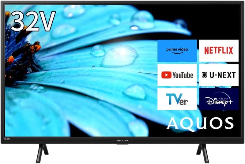 アクオス 32V型 ハイビジョン液晶テレビ ネット動画対応 Android TV ブラック