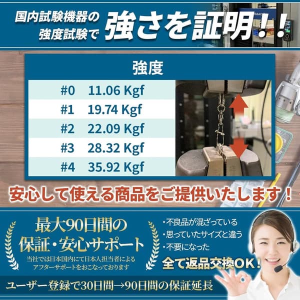 海釣り用 スナップ付きボールベアリングスイベル【耐腐食・超強靱ステンレス】