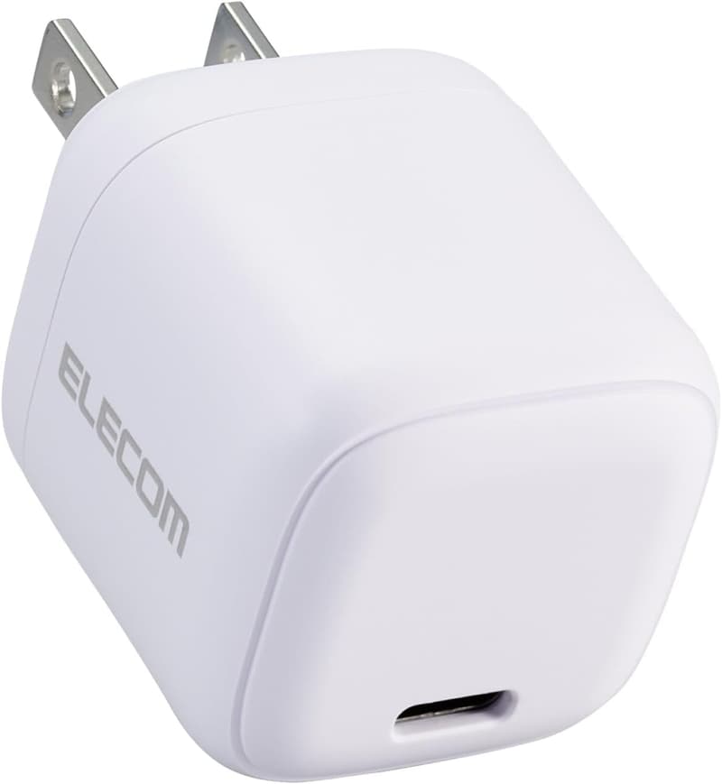 30W USB PD対応 Type-C充電器 折りたたみ式プラグ iPhone・OPPO・Pixel対応 ホワイト EC-AC7830WH