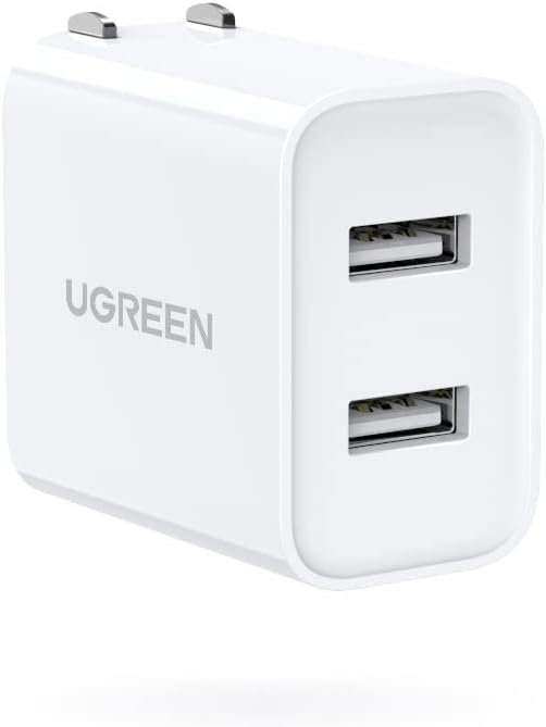 PSE認証済み 3.1A 2ポートUSB充電器 折りたたみ式プラグ iPad/iPhone/Xiaomi対応