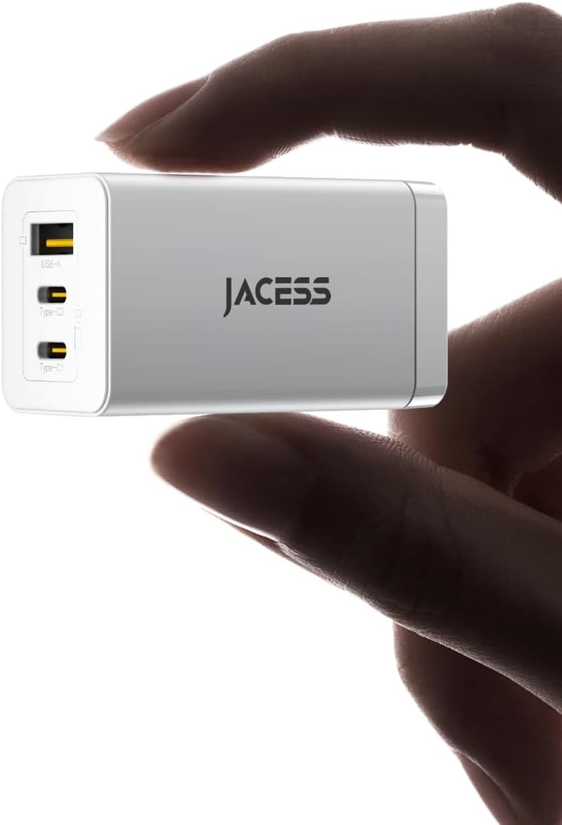 65W PD 急速充電器 Type-C【超軽量・3ポート・折りたたみ式プラグ】MacBook/iPad/iPhone/Android対応