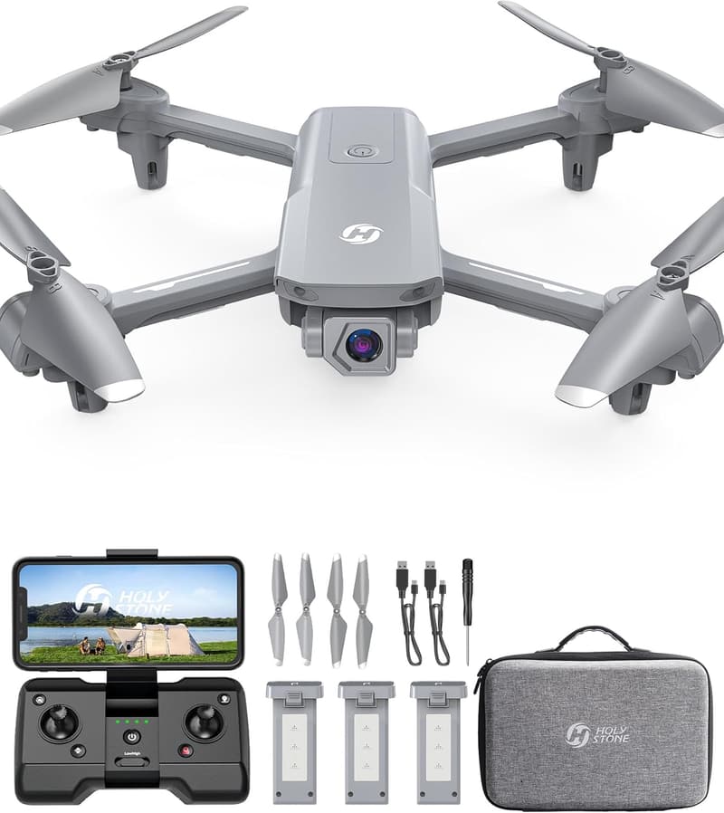誕生日ギフト 小型GPSドローン 1080Pカメラ＆収納ケース付き HS155