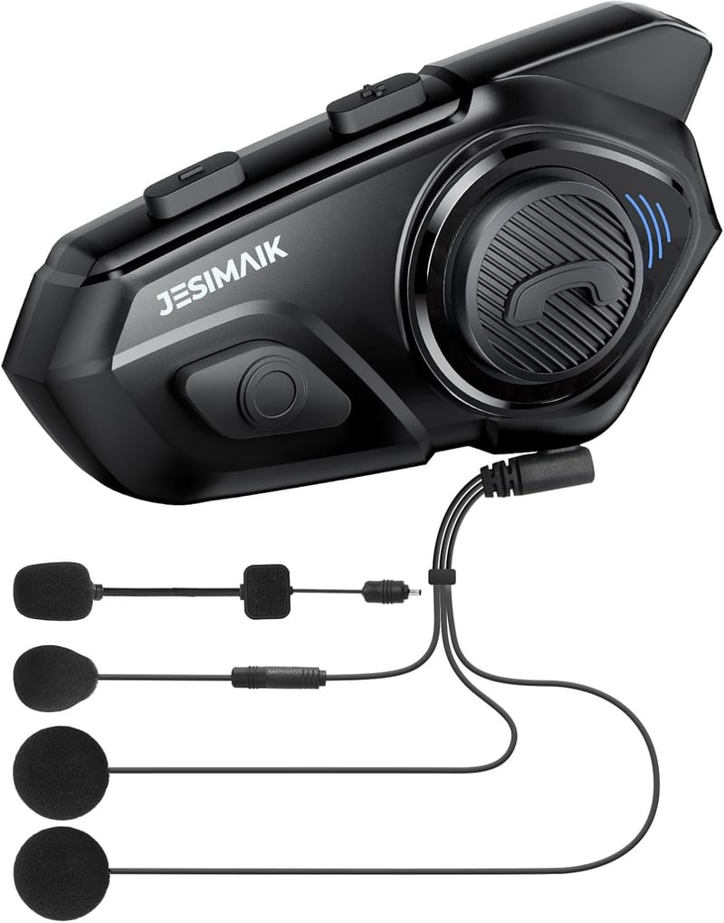 バイク用インカム JESIMAIK R16Pro 1500m通信距離 音楽共有/IP67防水